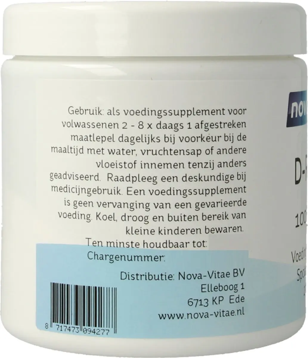 Nova Vitae D-Ribose 250g Poeder