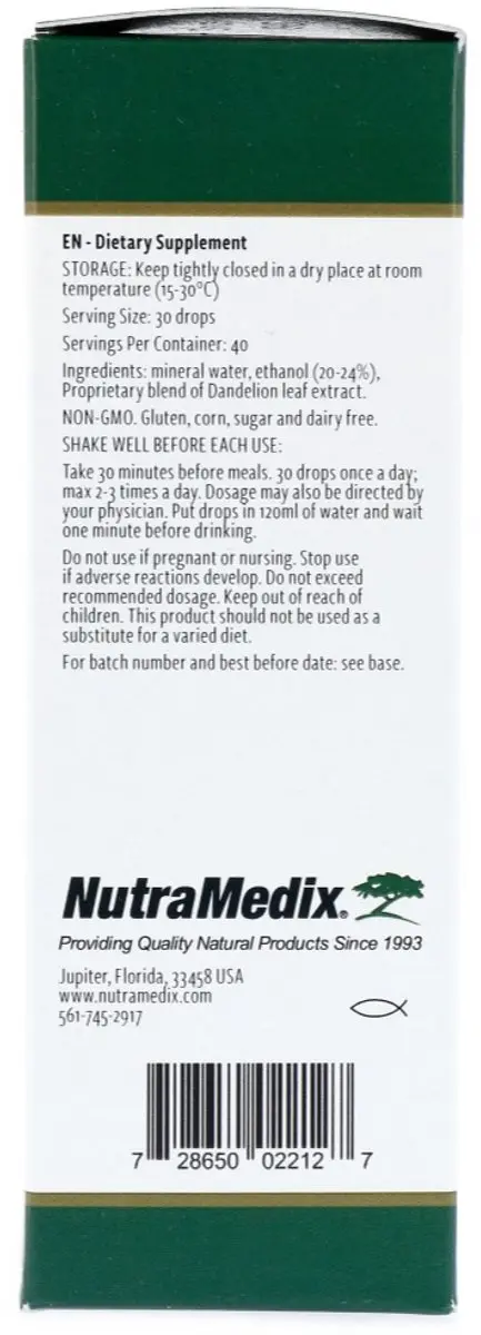 Nutramedix Paardenbloem Dandelion 60ml