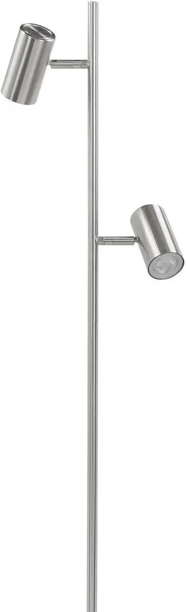 Highlight Burgos LED Vloerlamp 140cm - Nikkel - 2x GU10