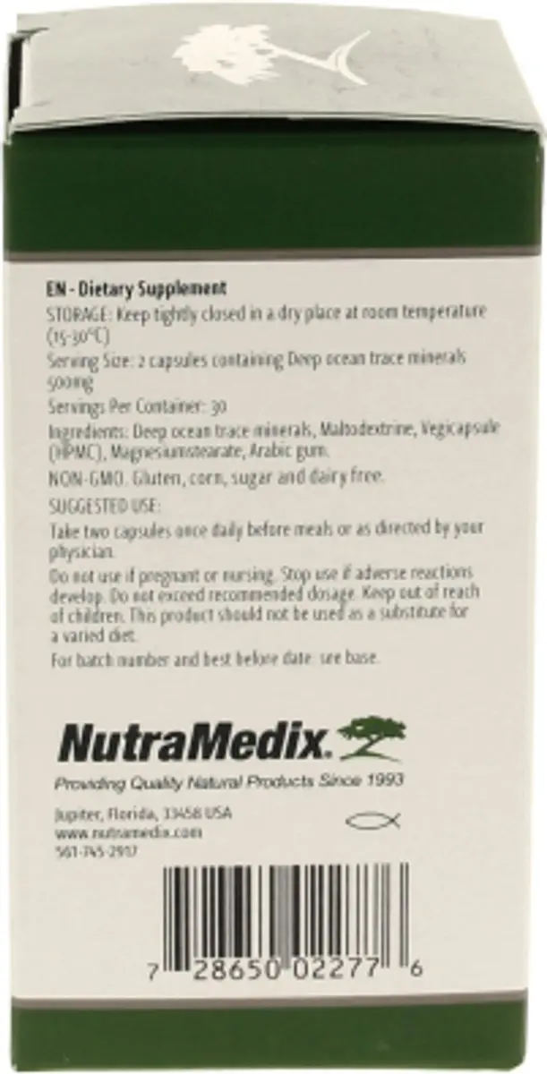 Nutramedix Deep Ocean Trace Mineralen 60 Capsules