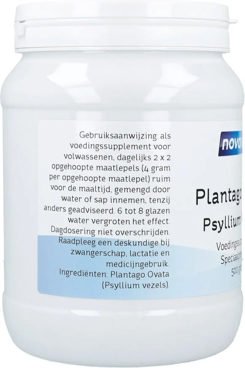 Nova Vitae Plantago Ovata Psylliumvezels 500g
