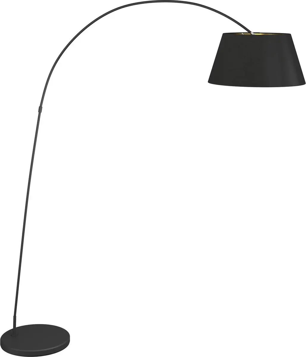 Lindby Booglamp 1 Licht E27 - 15W - Zwart/Goud