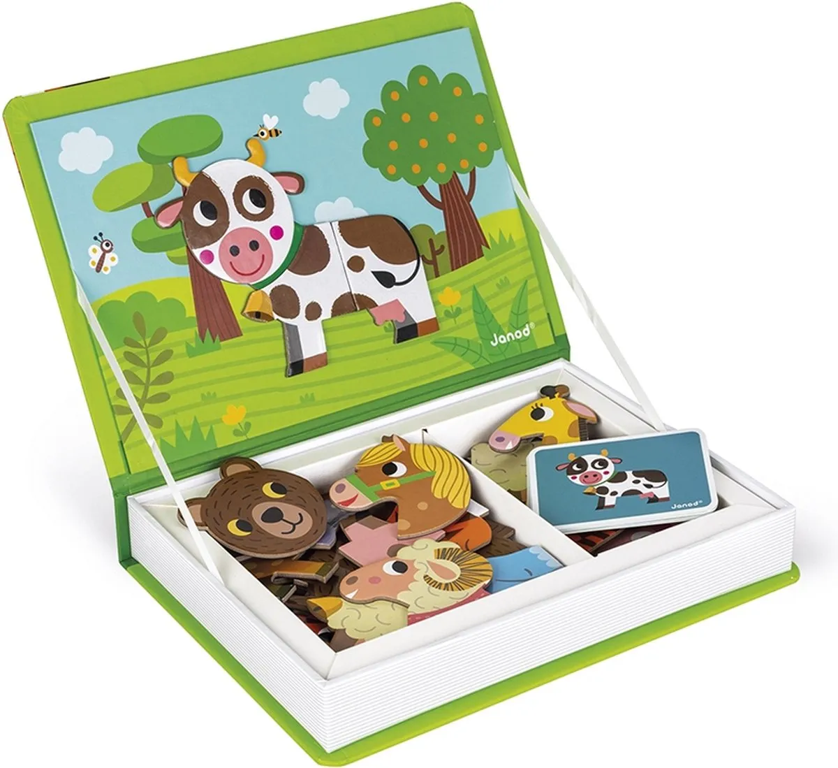 Janod Magnetibook Dieren 7218 - Educatief Speelgoed 30 Magneten - afbeelding 5 van 6