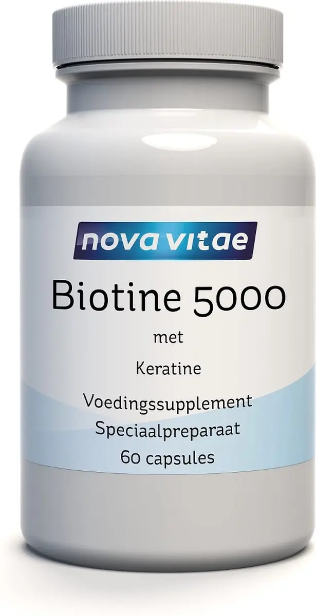 Nova Vitae Biotine 5000 Haar & Nagels 60 Capsules