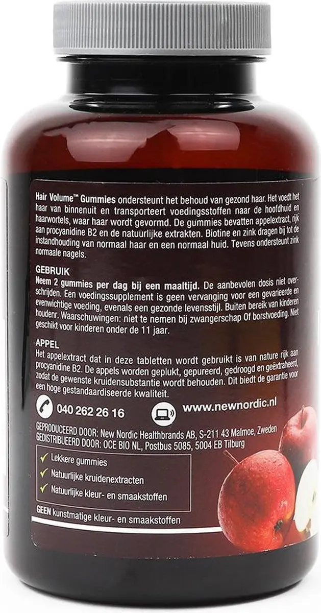 New Nordic Hair Volume Gummies - 60 Stuks