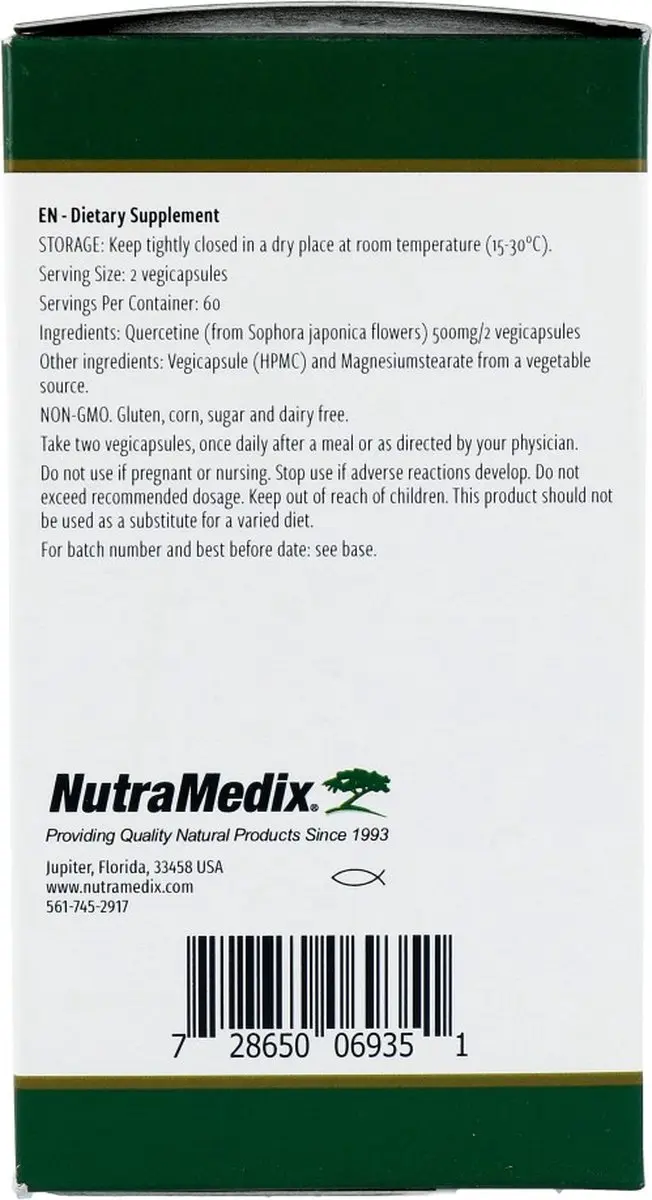 Nutramedix Quercetine 120 Capsules - 120mg