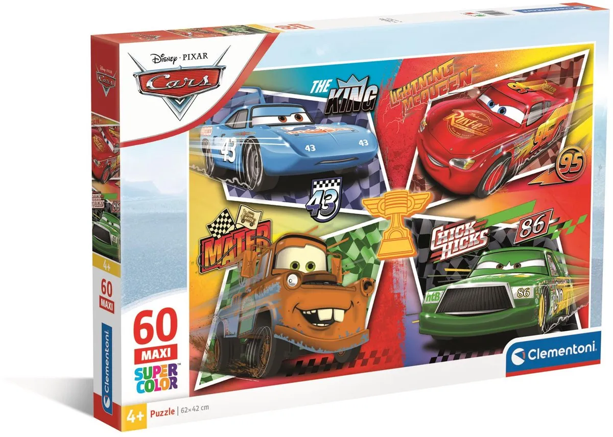 Clementoni Cars Puzzel 60 Maxi Stukjes