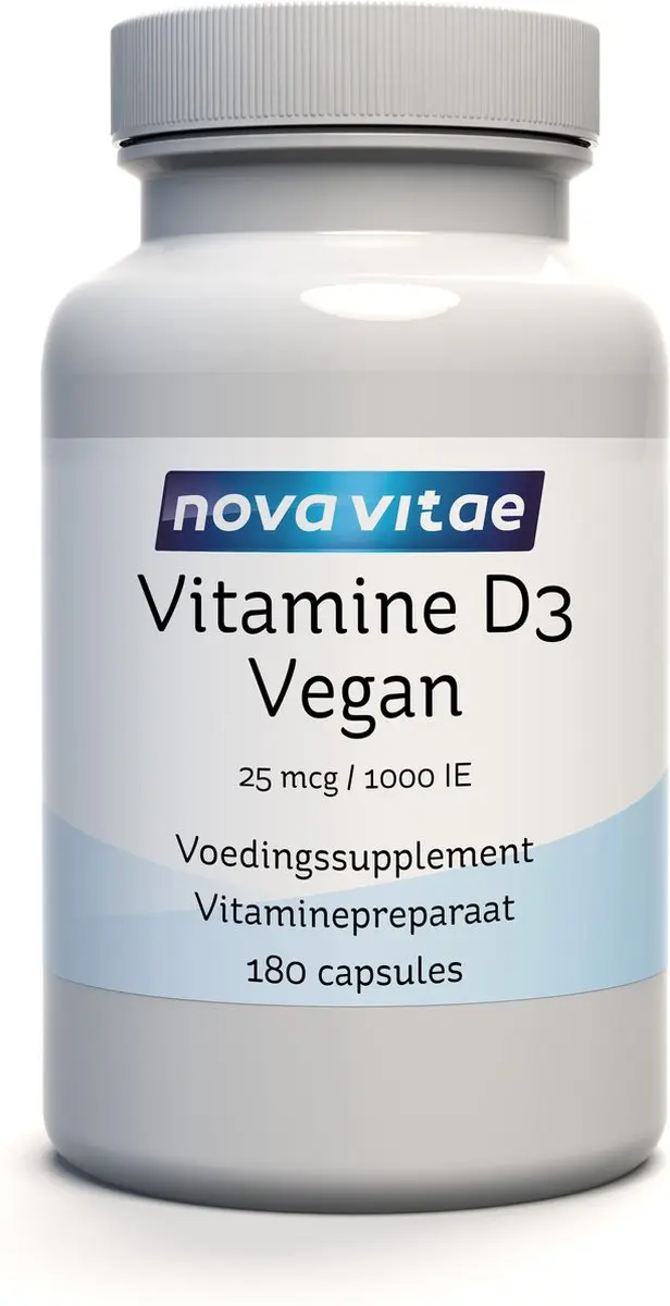 Nova Vitae Vitamine D3 Vegan 180 Capsules