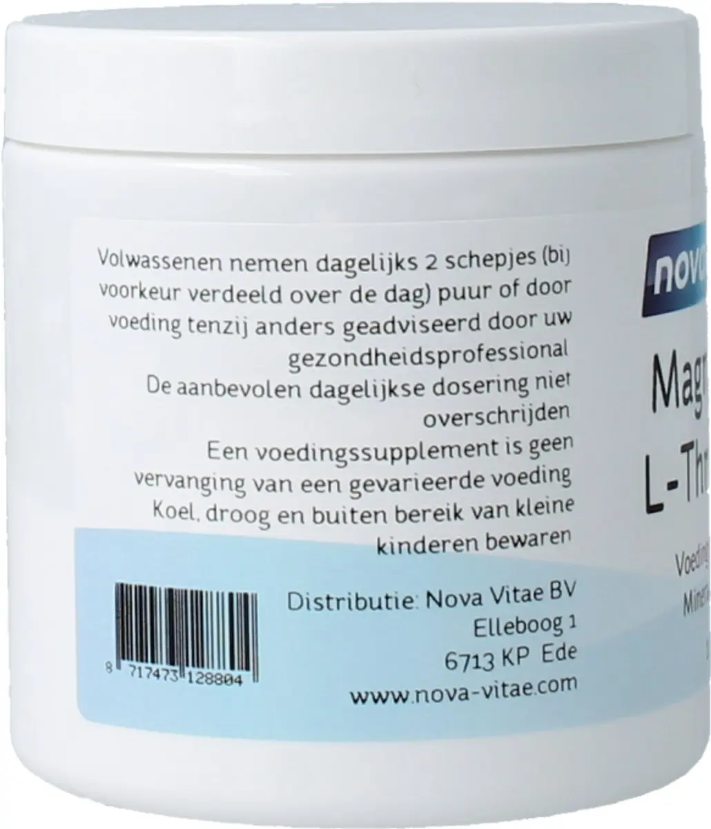 Nova Vitae Magnesium L-threonaat 100g - 200 Capsules