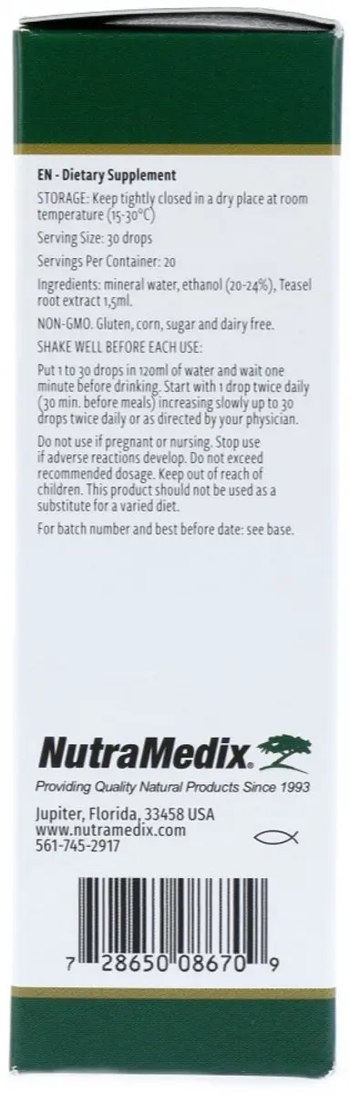 Nutramedix Kaardebol Teasel 30ml