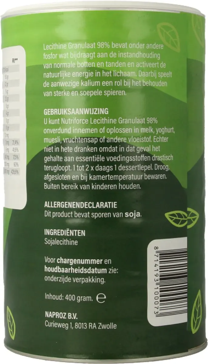 Naproz Lecithine 400g