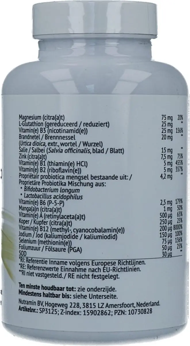Nutramin NTM Thyrocare 2.0 Tabletten - 90 Stuks