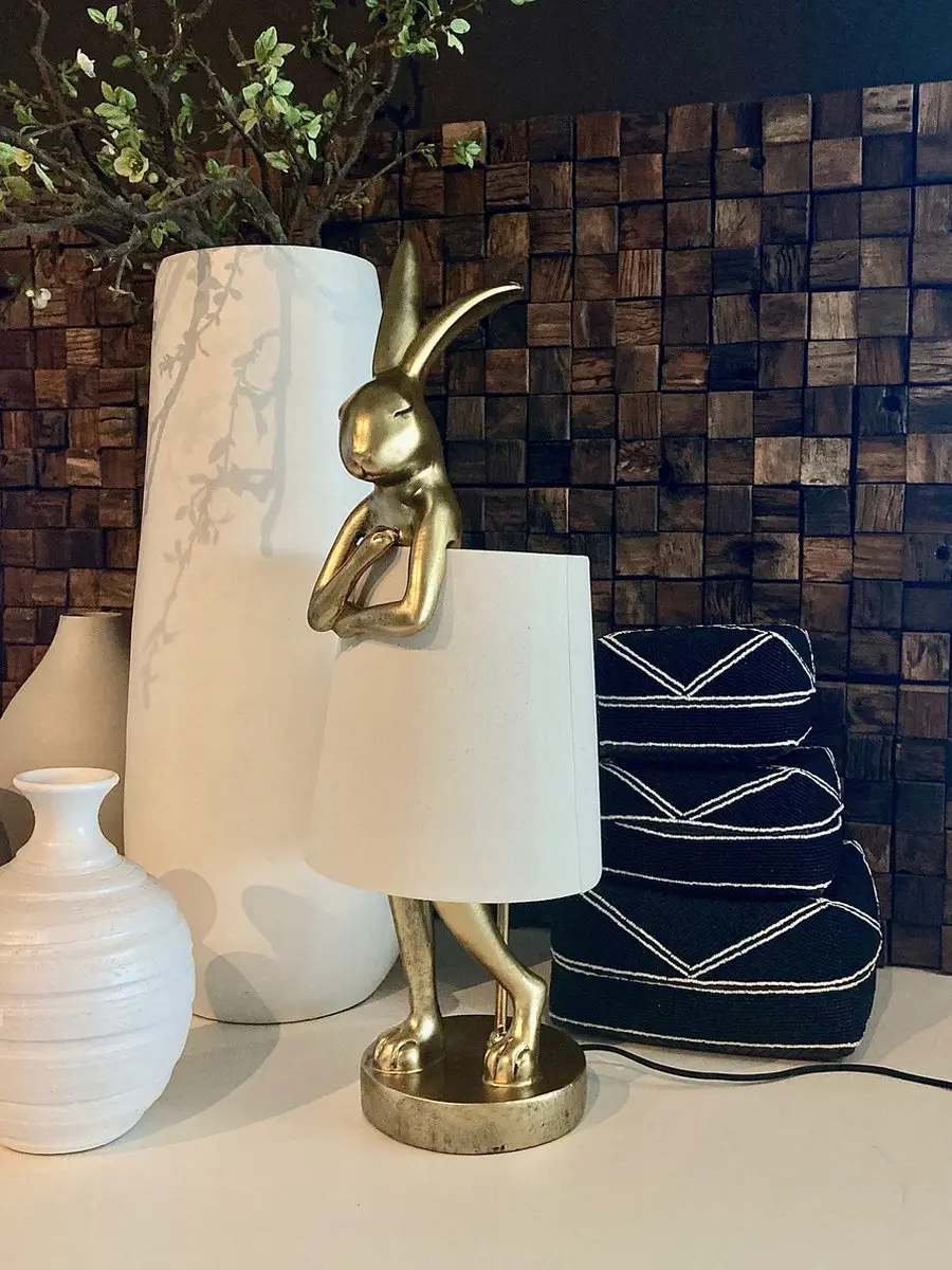 Kare Design Animal Konijn Tafellamp - Goud