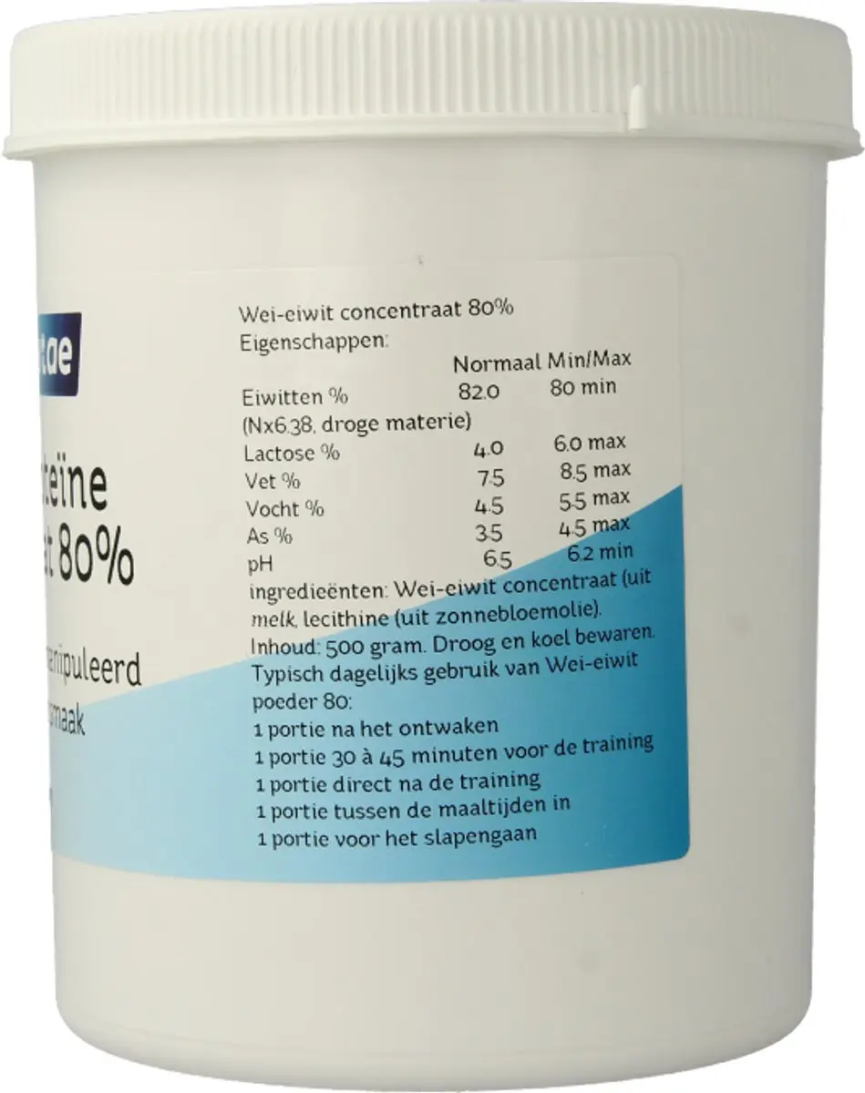 Nova Vitae Whey Proteïne Concentraat 80% 500g