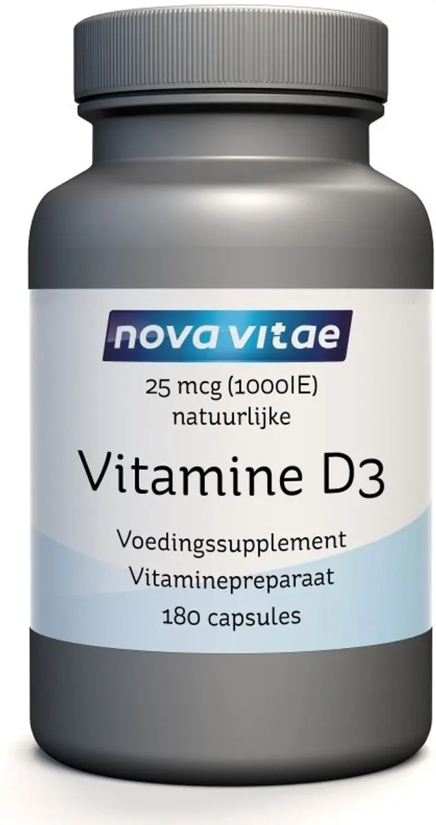 Nova Vitae Vitamine D3 1000 IE - 180 Capsules