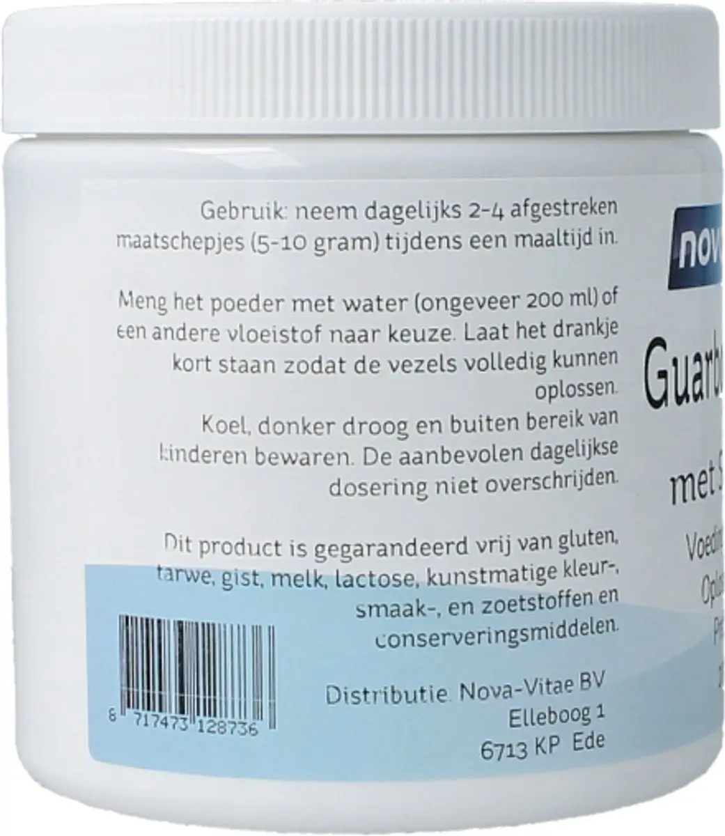 Nova Vitae Guarboonvezels 200g - Oplosbare vezels