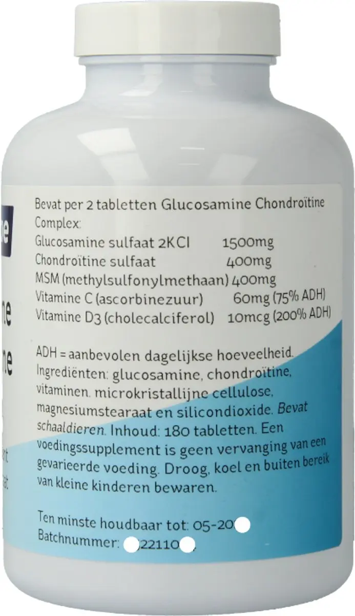 Nova Vitae Glucosamine Chondroïtine Complex 180 tabletten