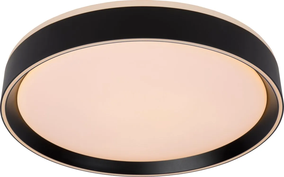 Lucide NURIA Plafondlamp Ø40cm - LED 24W 2700K - Zwart