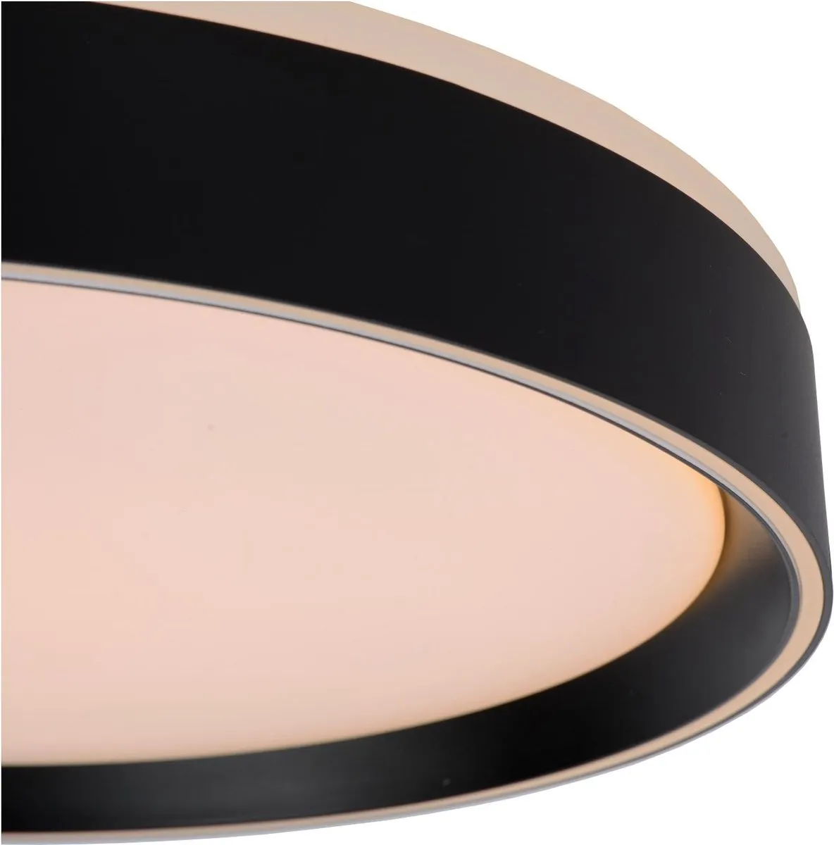 Lucide NURIA Plafondlamp Ø40cm - LED 24W 2700K - Zwart