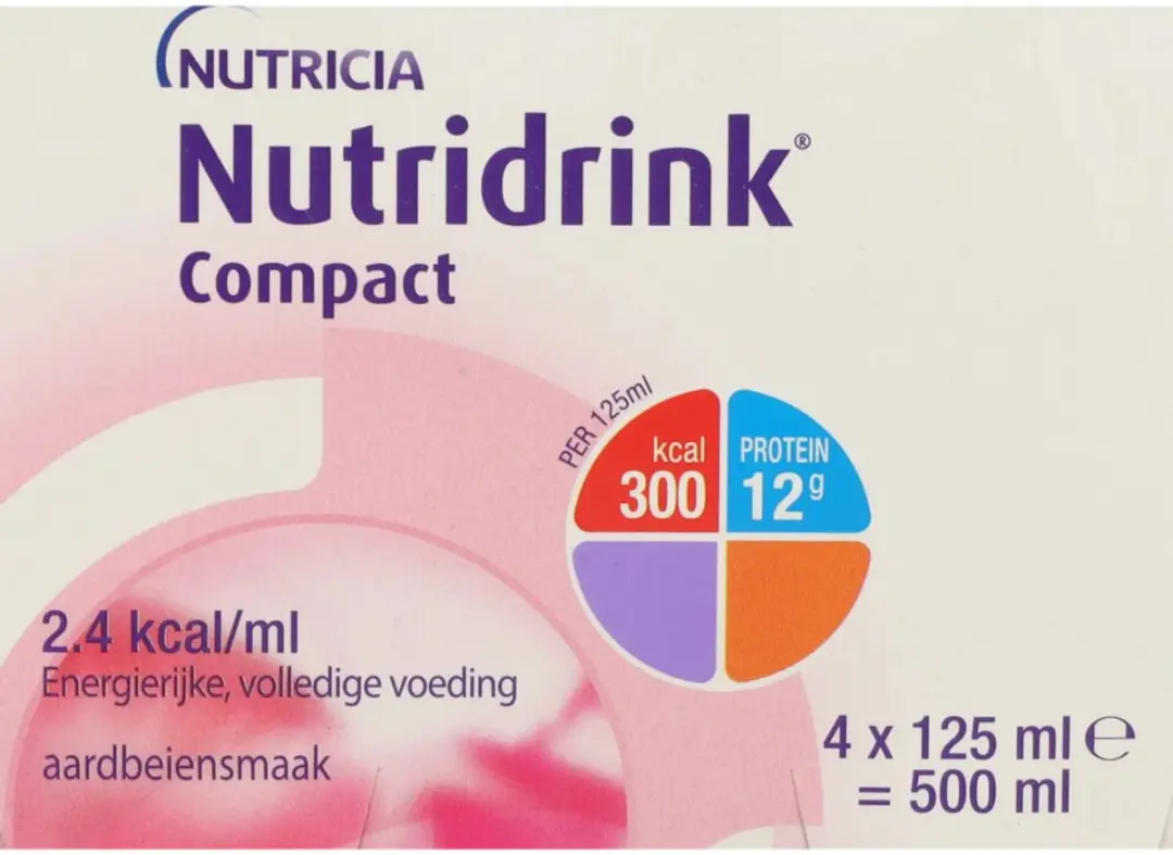 Nutridrink Compact Aardbei 4x125ml