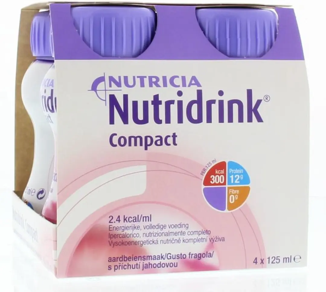 Nutridrink Compact Aardbei 4x125ml