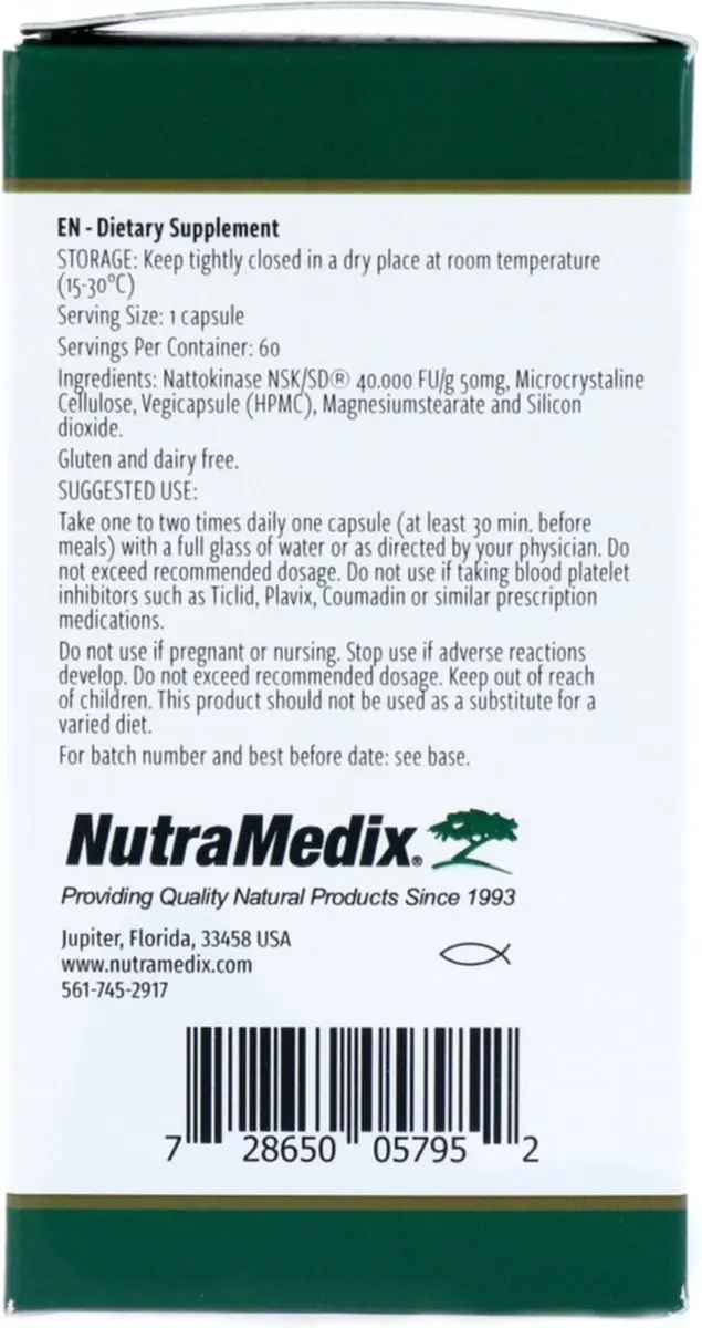 Nutramedix Nattokinase 60 Capsules