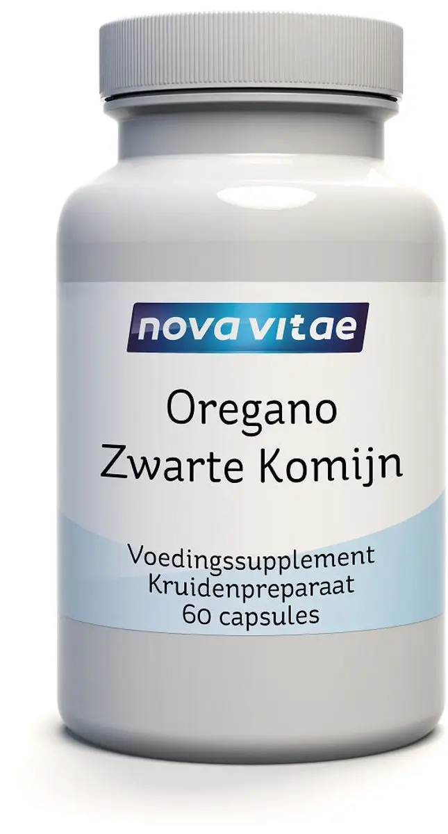 Nova Vitae Oregano & Zwarte Komijn 60 Capsules