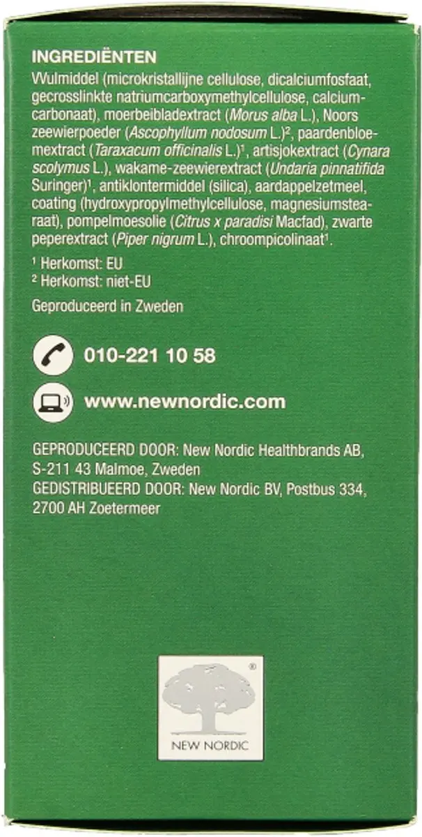 New Nordic Chiline AbdoMen Vetverbranding 180 Capsules