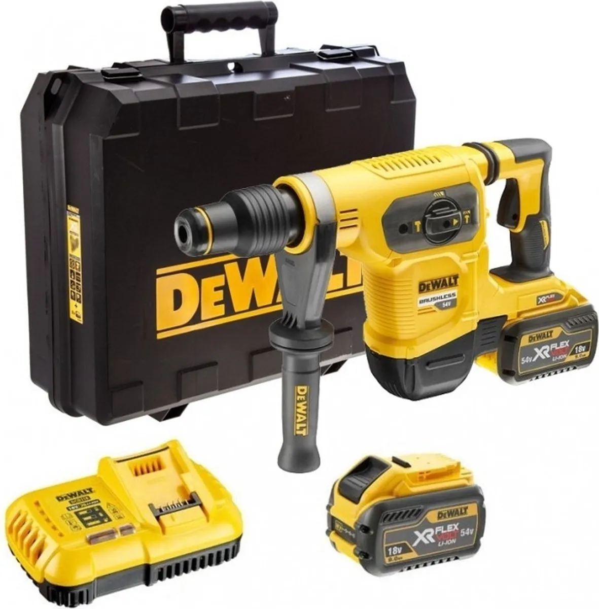 DeWalt DCH481X2 XR FlexVolt SDS-Max Combihamer 54V - 2x 9.0Ah