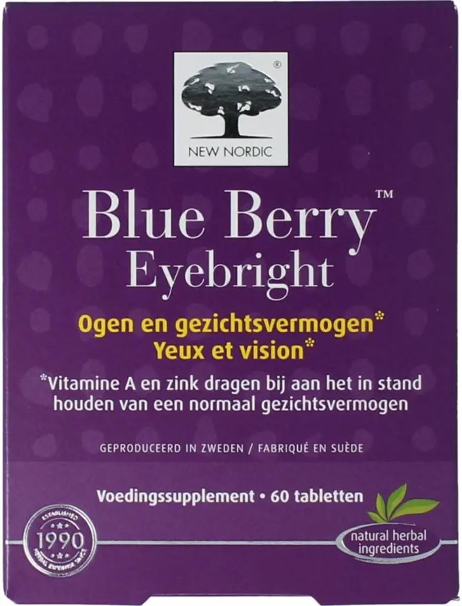 New Nordic Blueberry Eyebright 60 Tabletten
