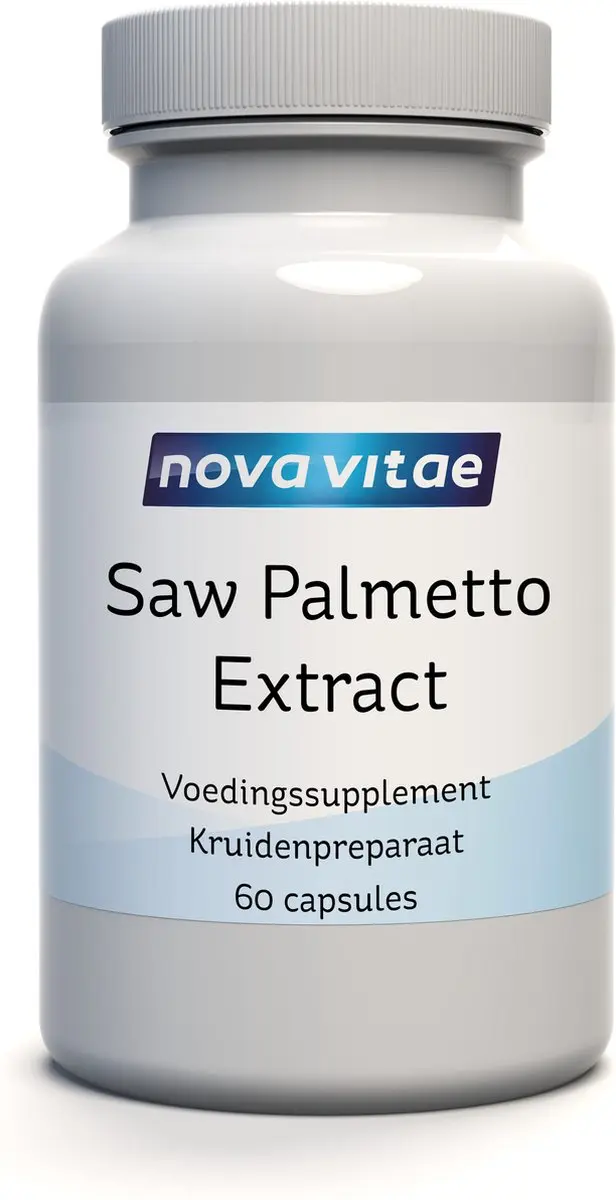 Nova Vitae Saw Palmetto Extract Voedingssupplement 60 Capsules