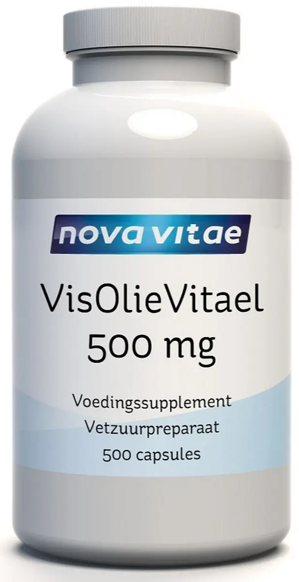 Nova Vitae Omega 3 Visolie 500mg - 500 Capsules