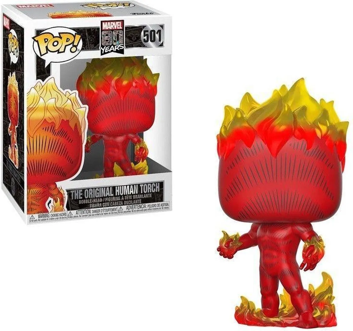Funko Pop! Marvel Human Torch 501 42653 - Veelkleurig