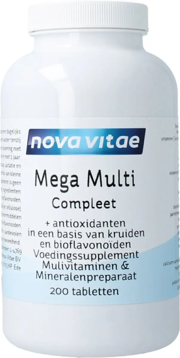 Nova Vitae Mega Multi Compleet - 200 Tabletten