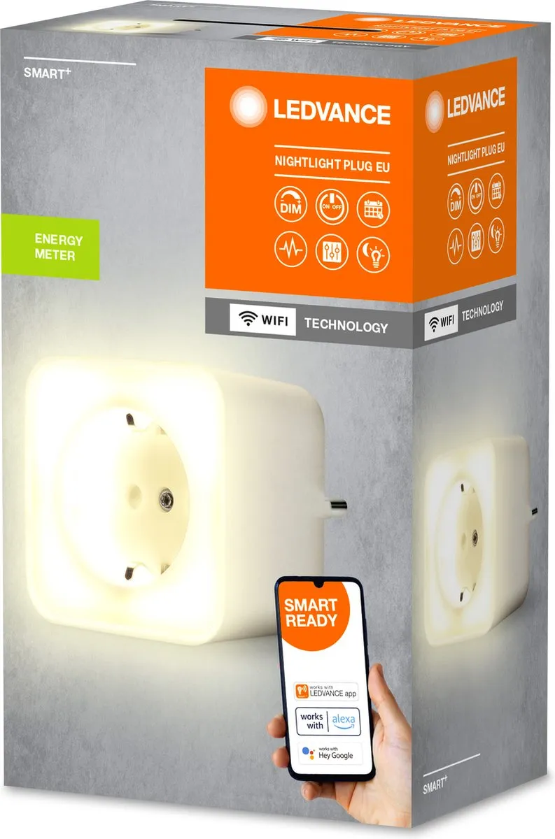 LEDVANCE Smart+ Nightlight Plug - WiFi - Alexa/Google - Wit