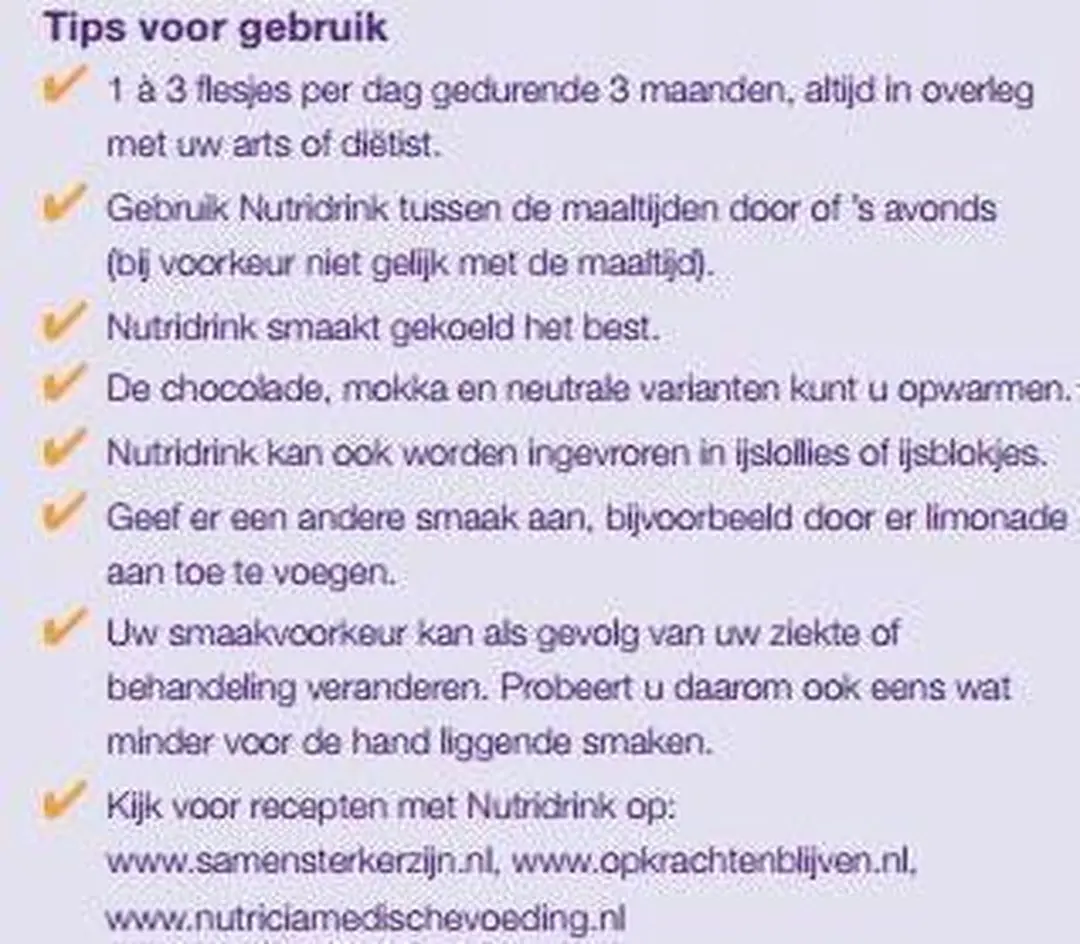 Nutricia Nutridrink Compact Eiwit Vanille - 4 Stuks