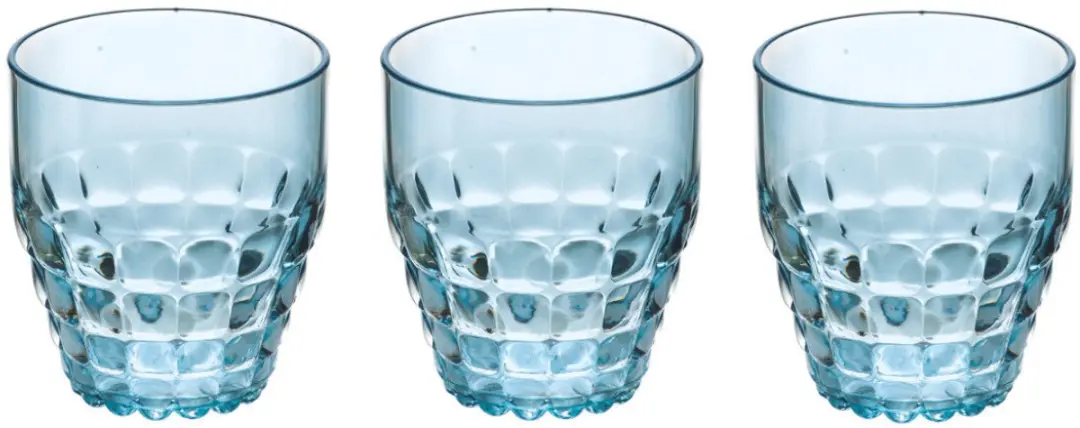Fratelli Guzzini Tiffany Tafelset 14-delig - Transparant Blauw