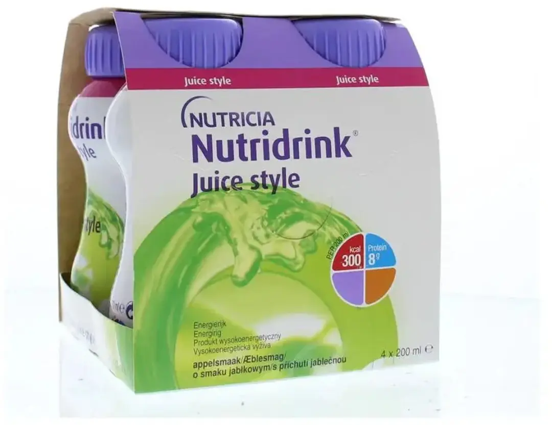 Nutridrink Juice Style Appel - 4 Stuks
