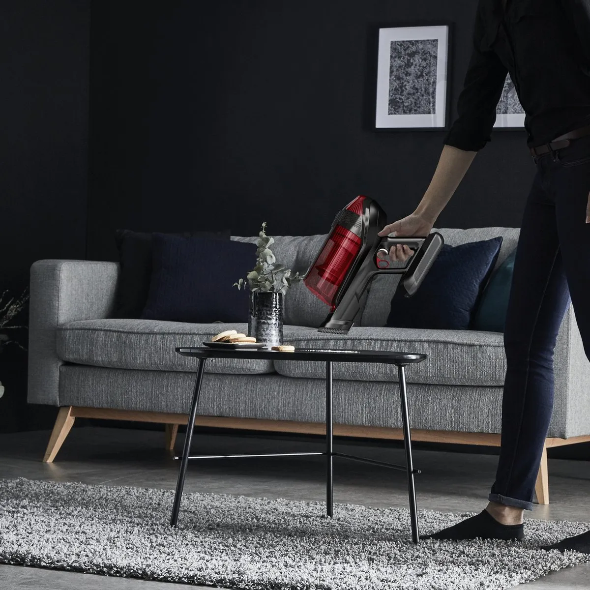 Rowenta X-Force Flex 12.60 RH98A3WO Steelstofzuiger - Draadloos - 150 Airwatt - Rood/Grijs