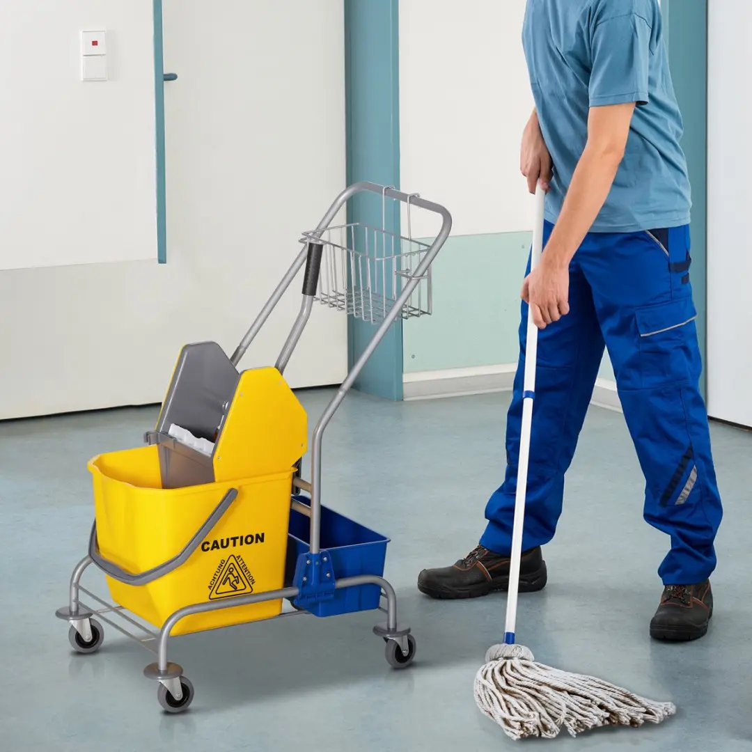 Homcom Emmer met Wringer Geel - 72L