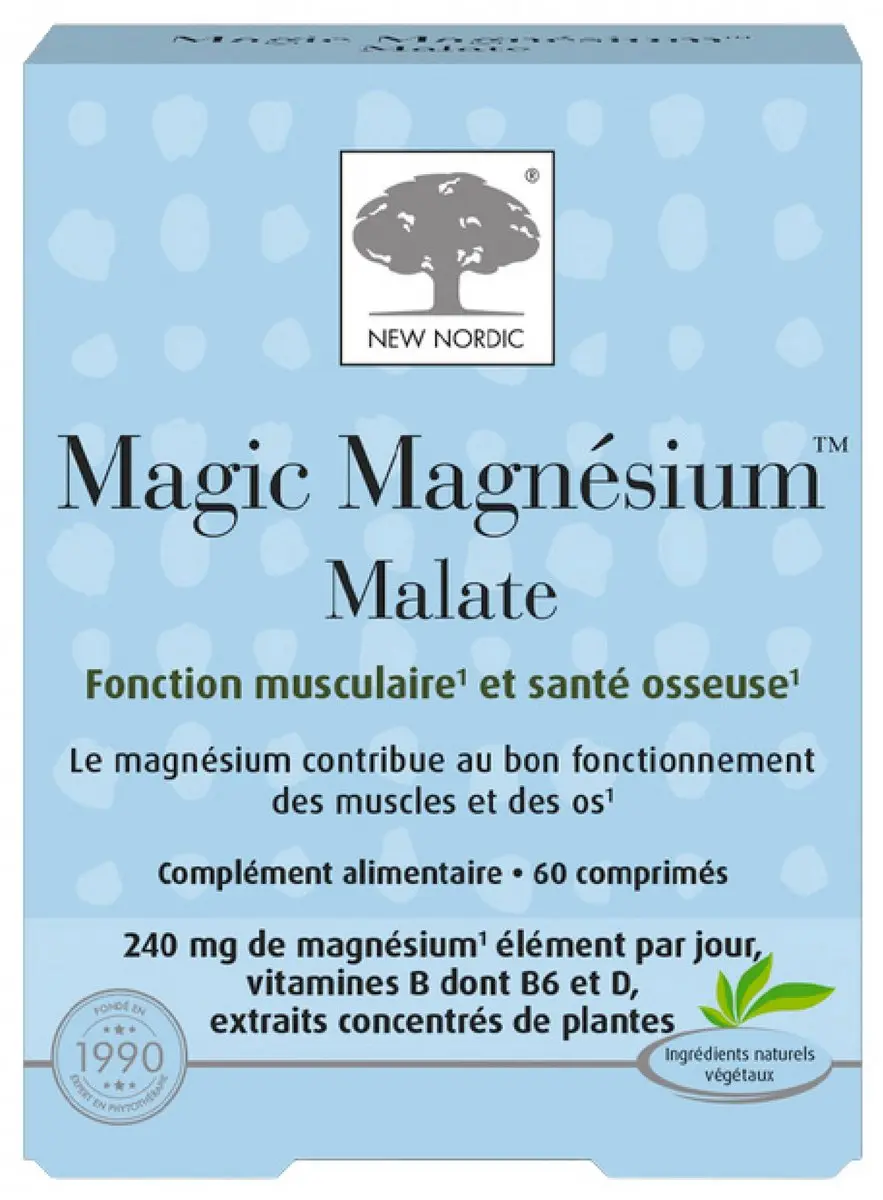 New Nordic Magic Magnesium Malaat 60 tabletten