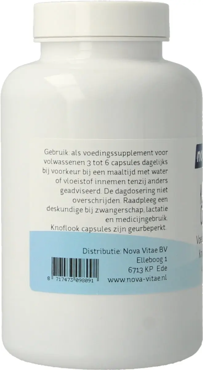 Nova Vitae Knoflook Capsules 450 Stuks