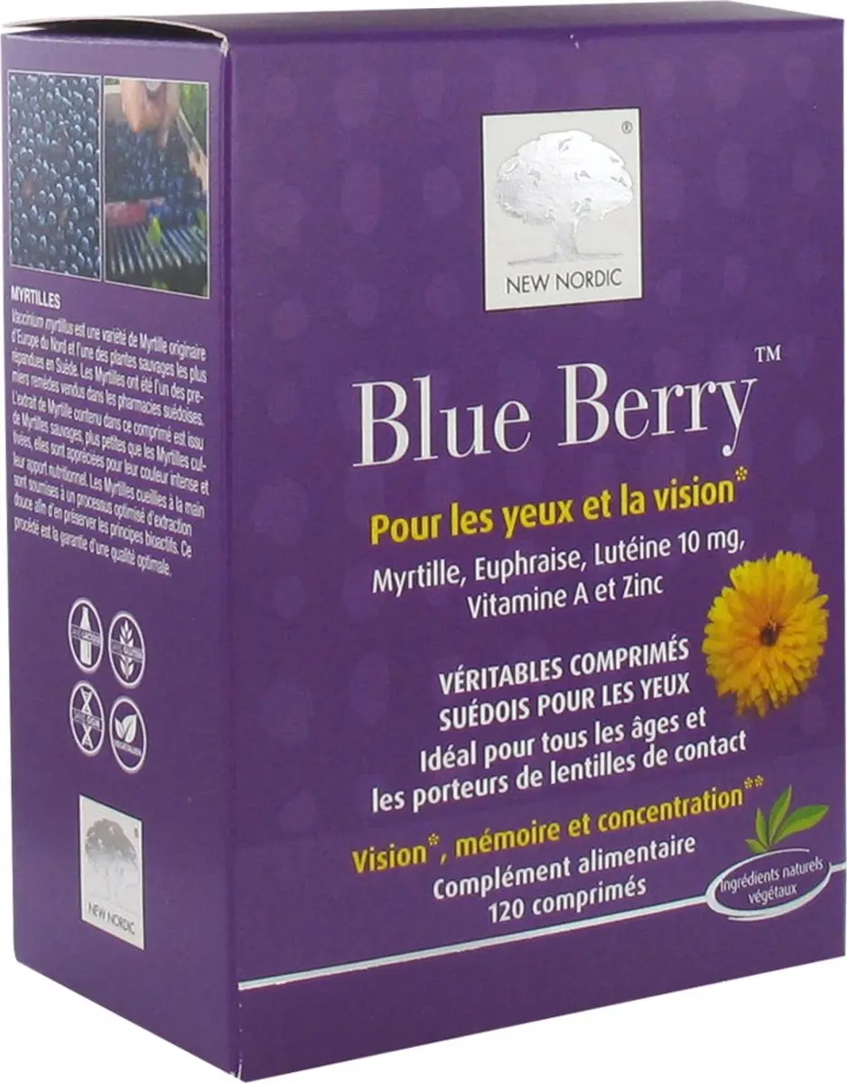 New Nordic Blue Berry 120 Tabletten