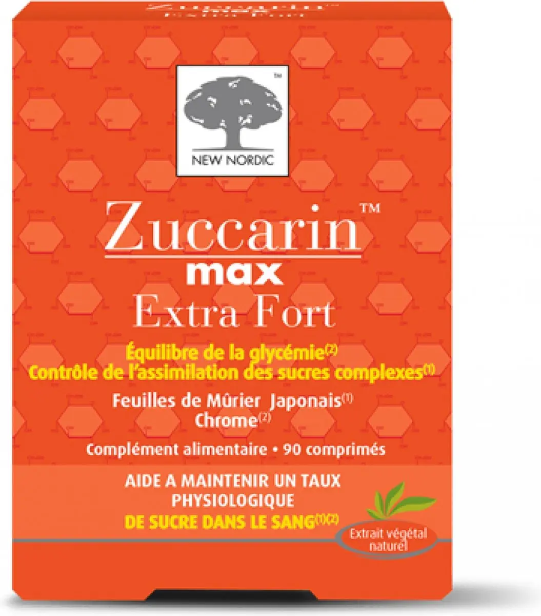 New Nordic Zuccarin Max Extra Sterkte 90 Tabletten