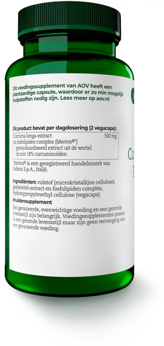 AOV Curcuma Longa Fytosomaal 120 Vegacapsules - 2x60