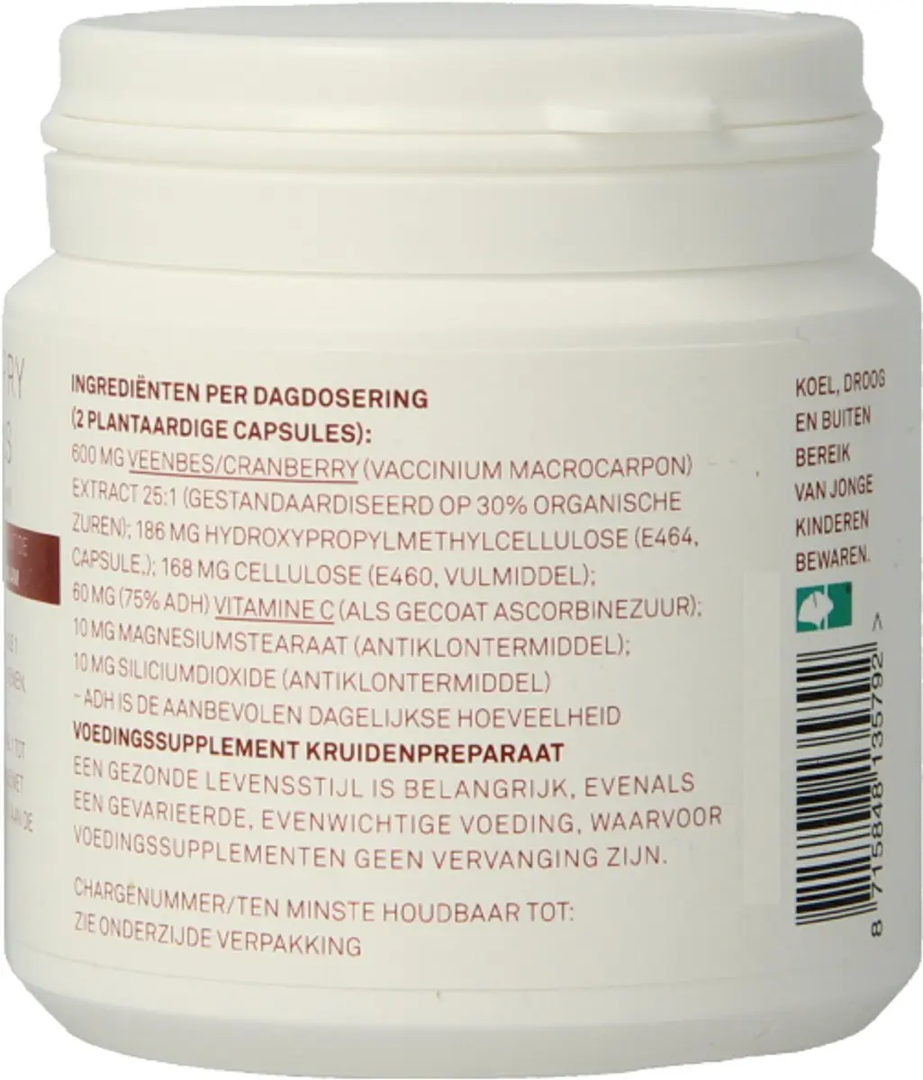 Naturapharma Cranberry V-capsules 100 Stuks
