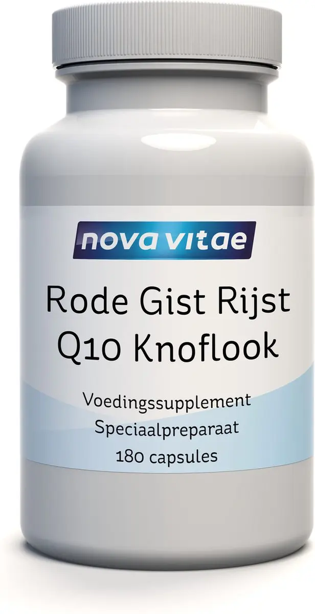 Nova Vitae Rode Gist Rijst Q10 Knoflook 180 Capsules
