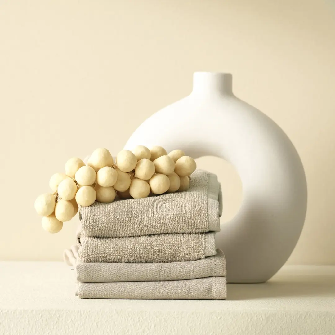 DDDDD Logo Keukendoeken - 6 Stuks 50x55cm Taupe