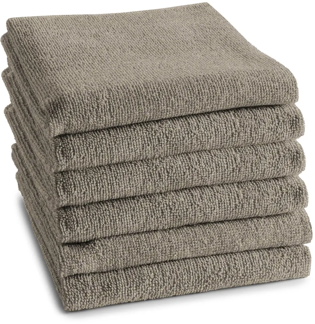 DDDDD Logo Keukendoeken - 6 Stuks 50x55cm Taupe