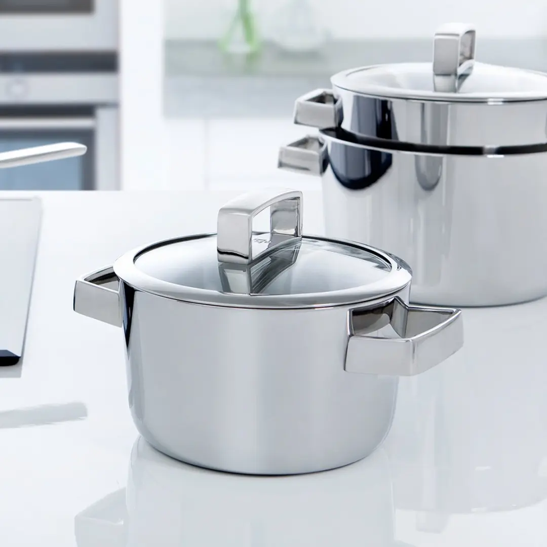 BK Conical Deluxe Sauspan 16cm - 1,5L - PFAS-vrij - Zilver